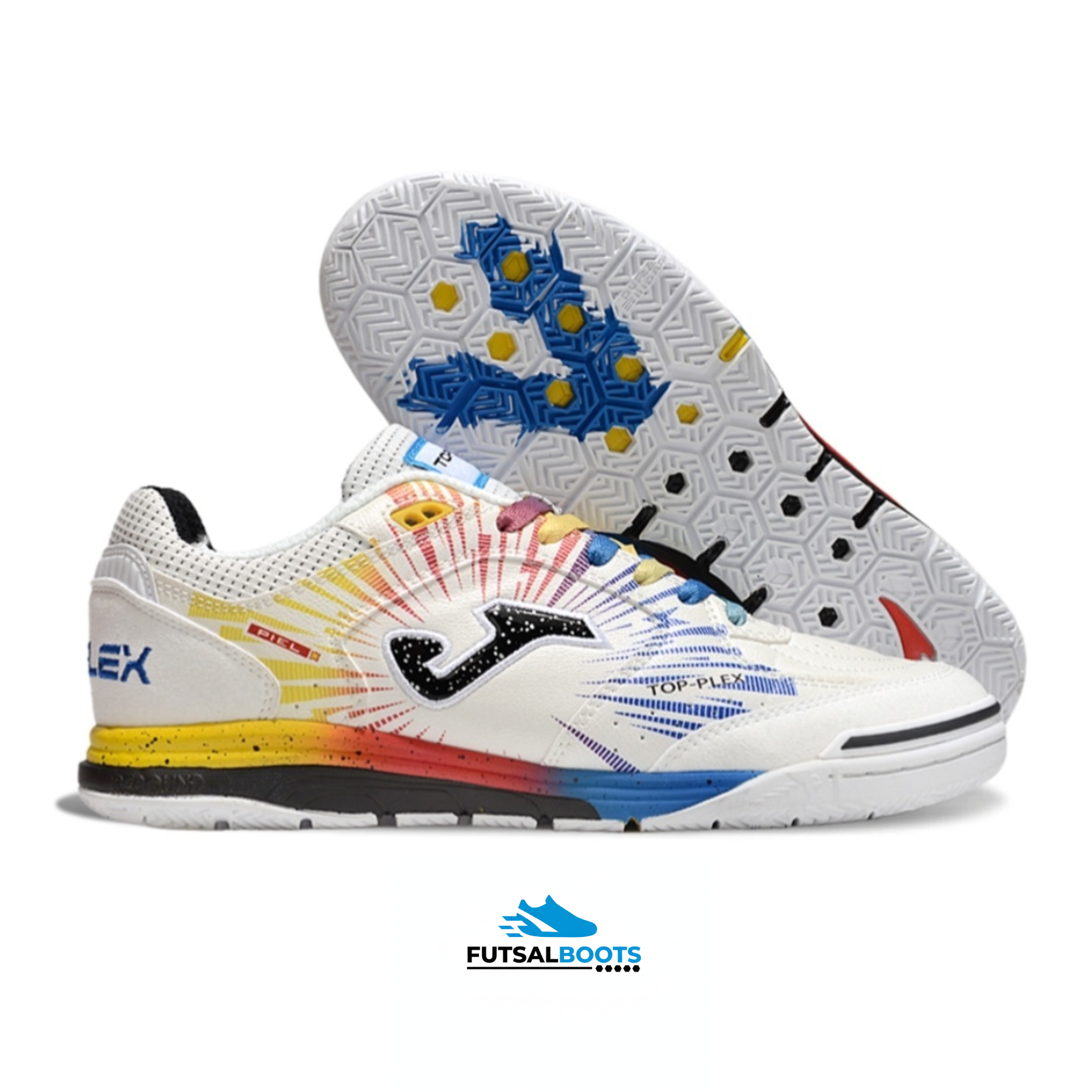 Top Flex Rebound - Patrón Vértice / White Canvas - Mundial 2024