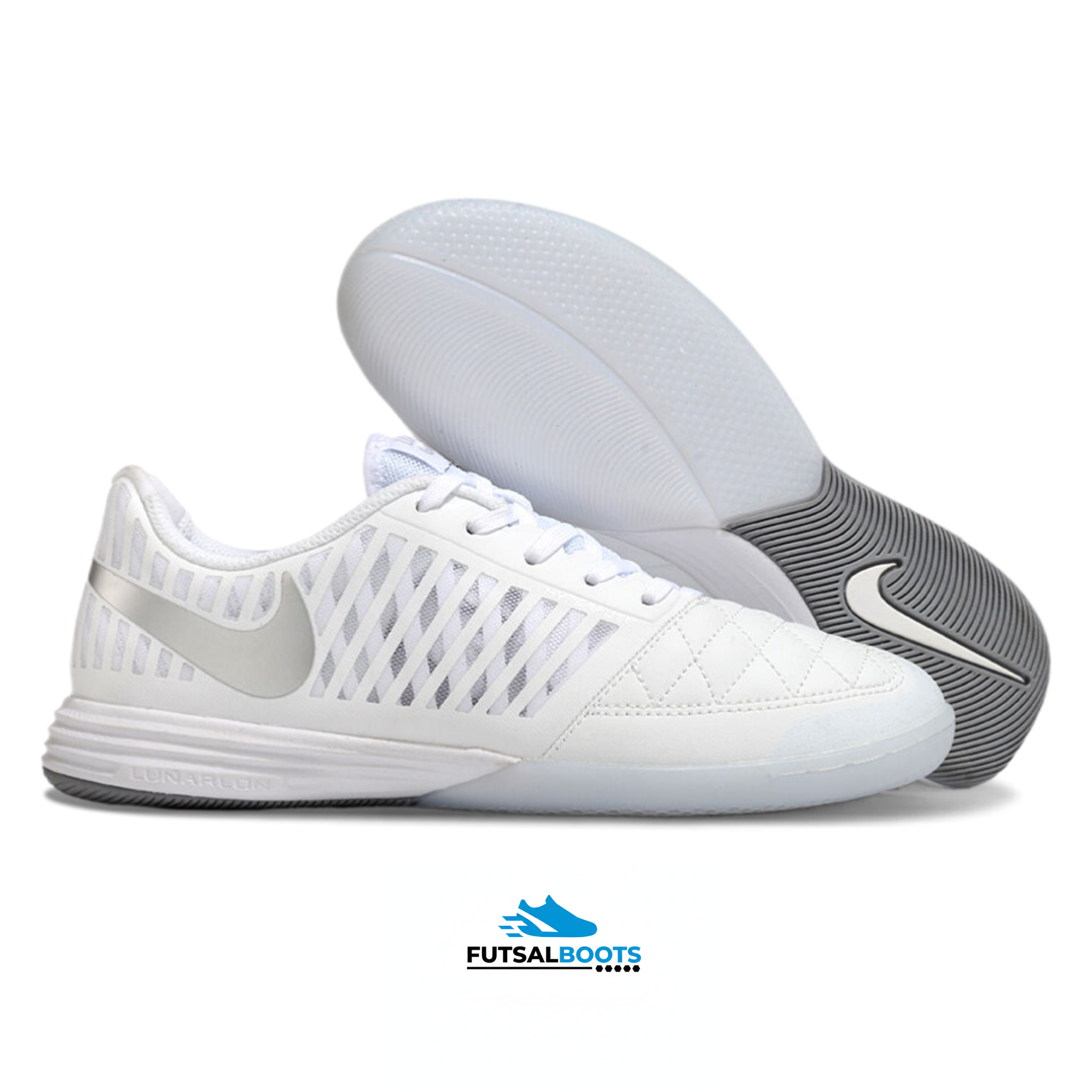 Lunar Gato - White Icónico / Silver Edge